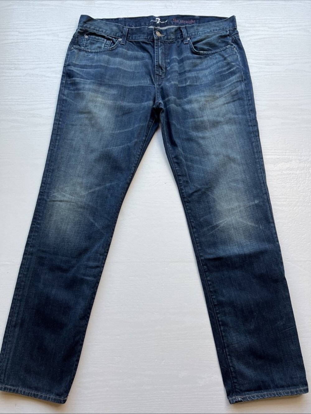 7 For All‎ Mankind Straight Jeans Mens 40x34 Nonstretch